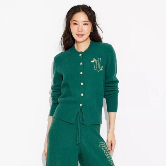 Wicked Sweaters - Wicked Paul Tazewell Emerald Green Cardigan Sweater XXS As Seen on Ariana Grande